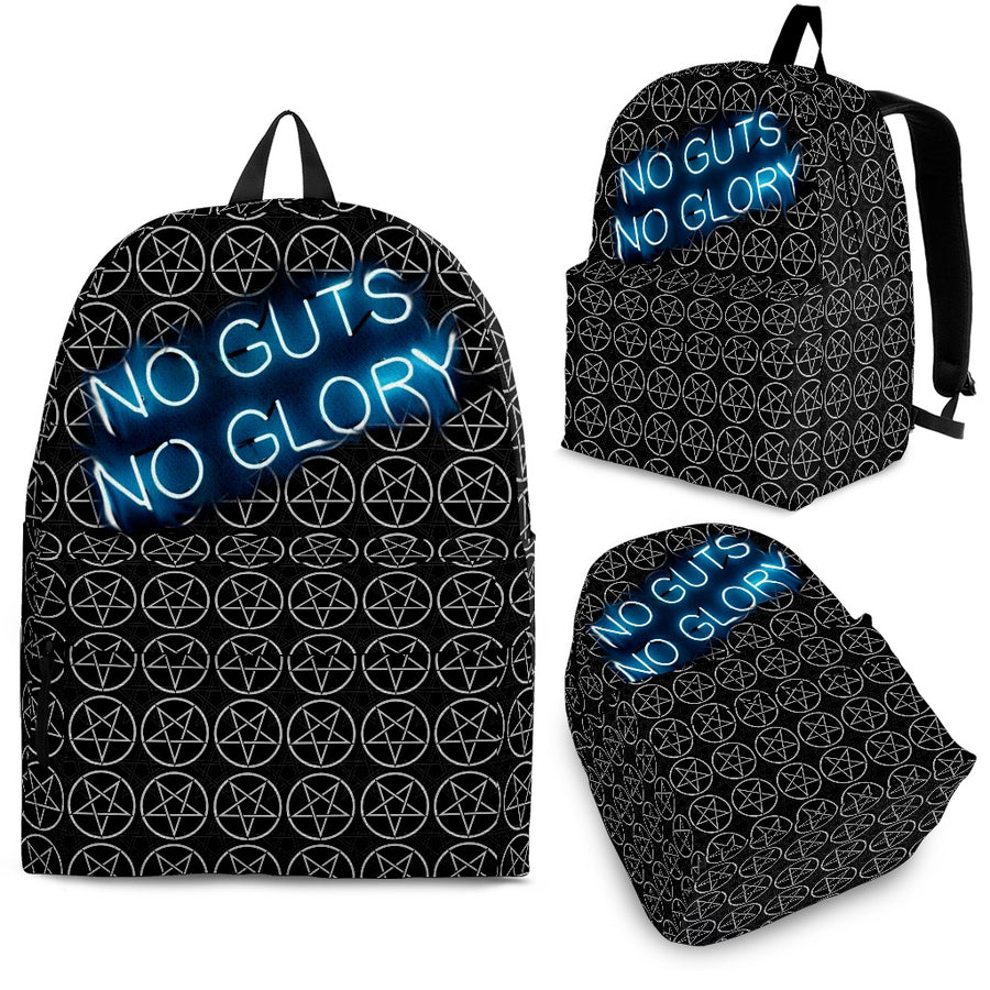 NO GUTS NO GLORY BACKPACK ARTWORK - aleph-zero