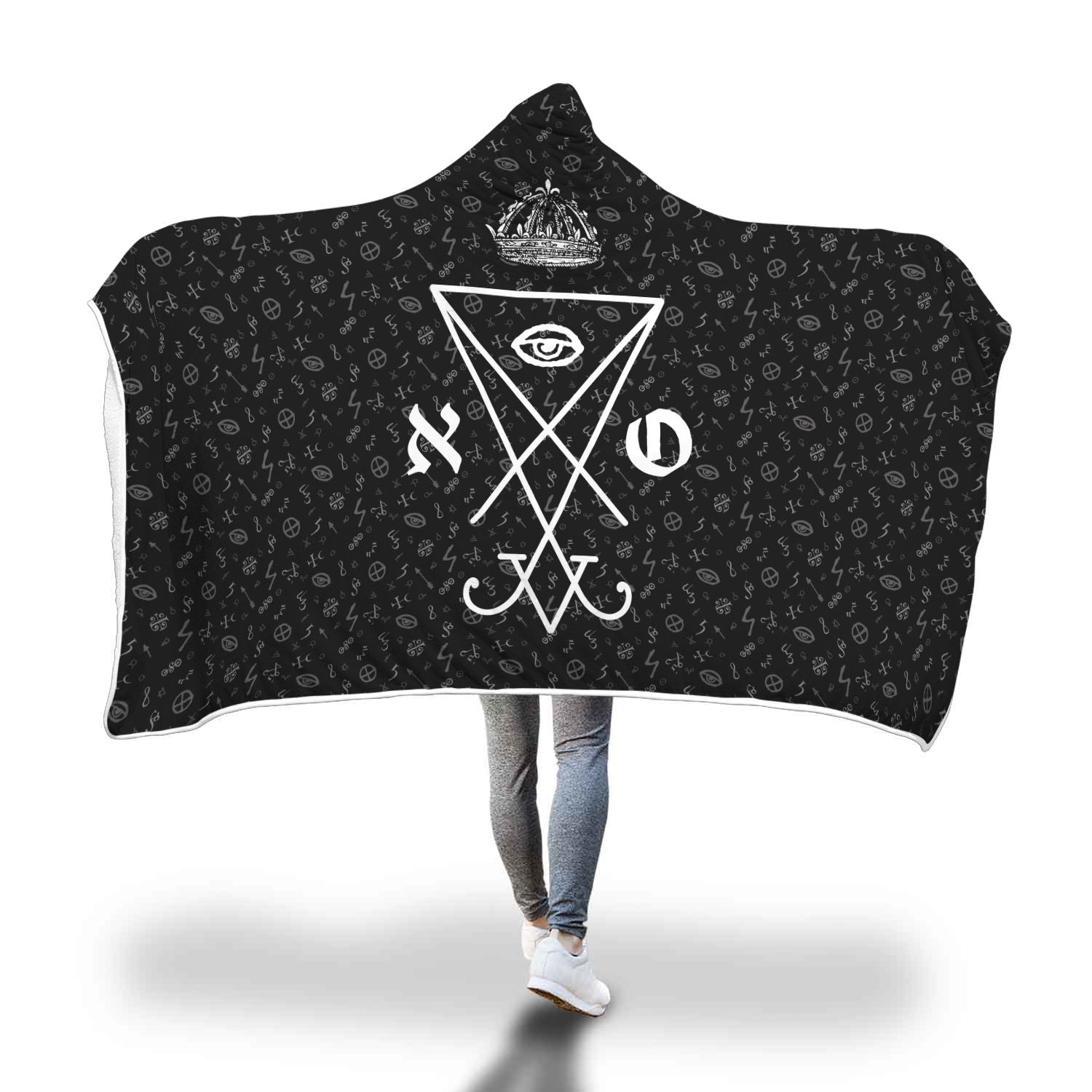 The Leviathan's sigil hooded blanket