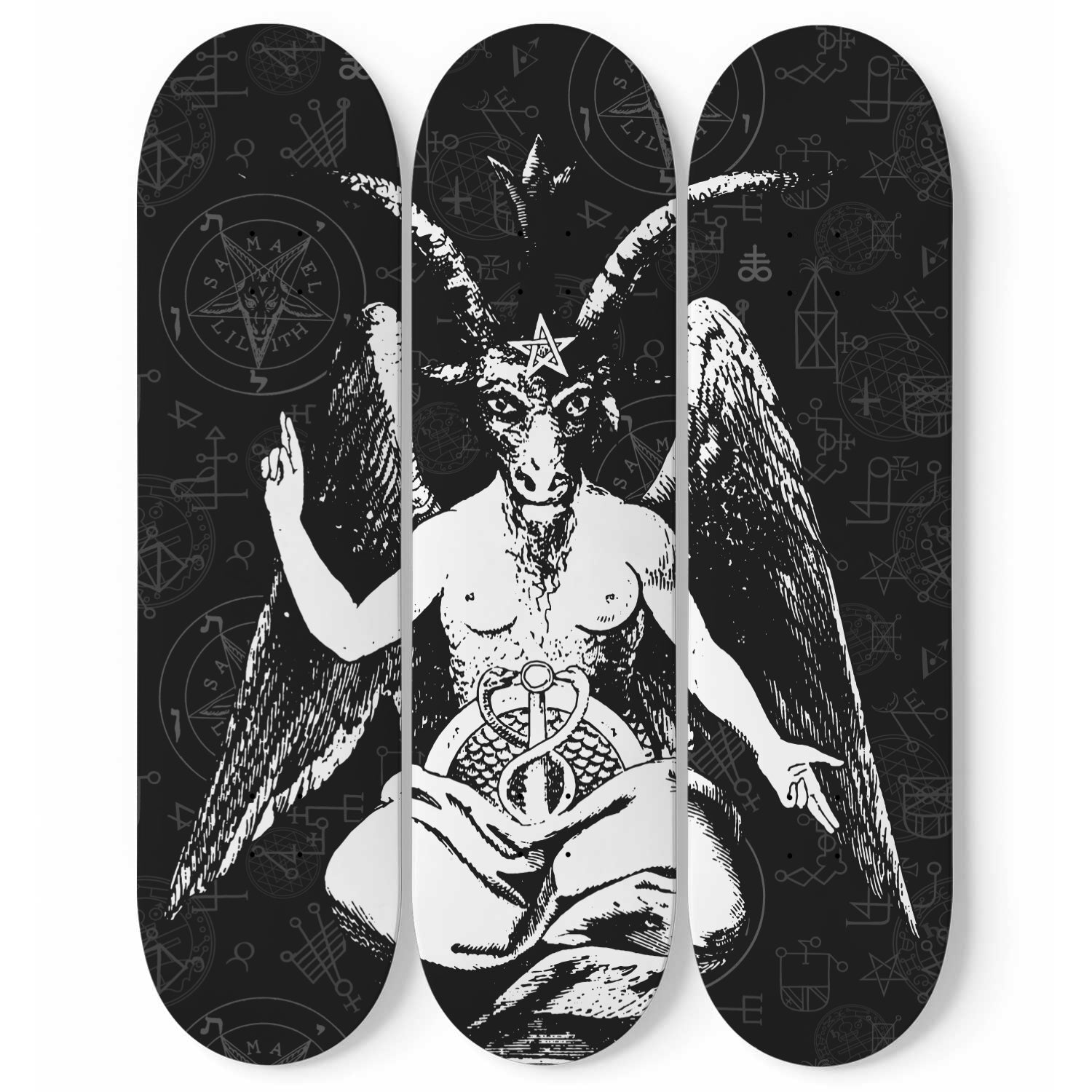 The Baphomet skateboard wall art
