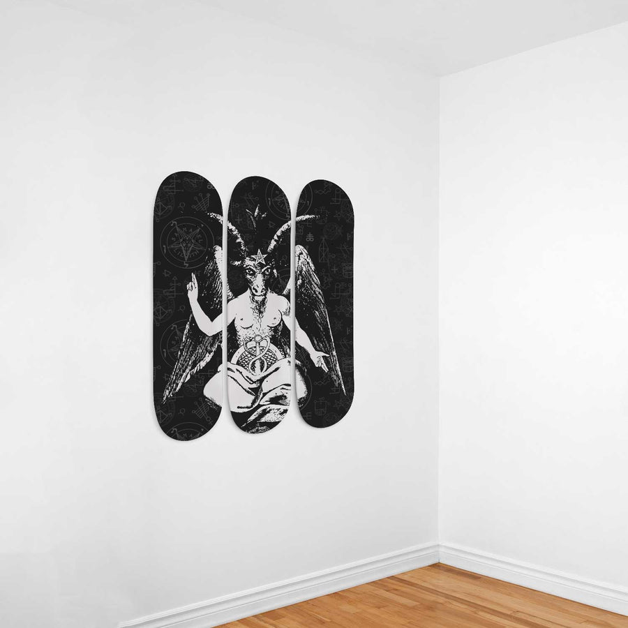 The Baphomet skateboard wall art