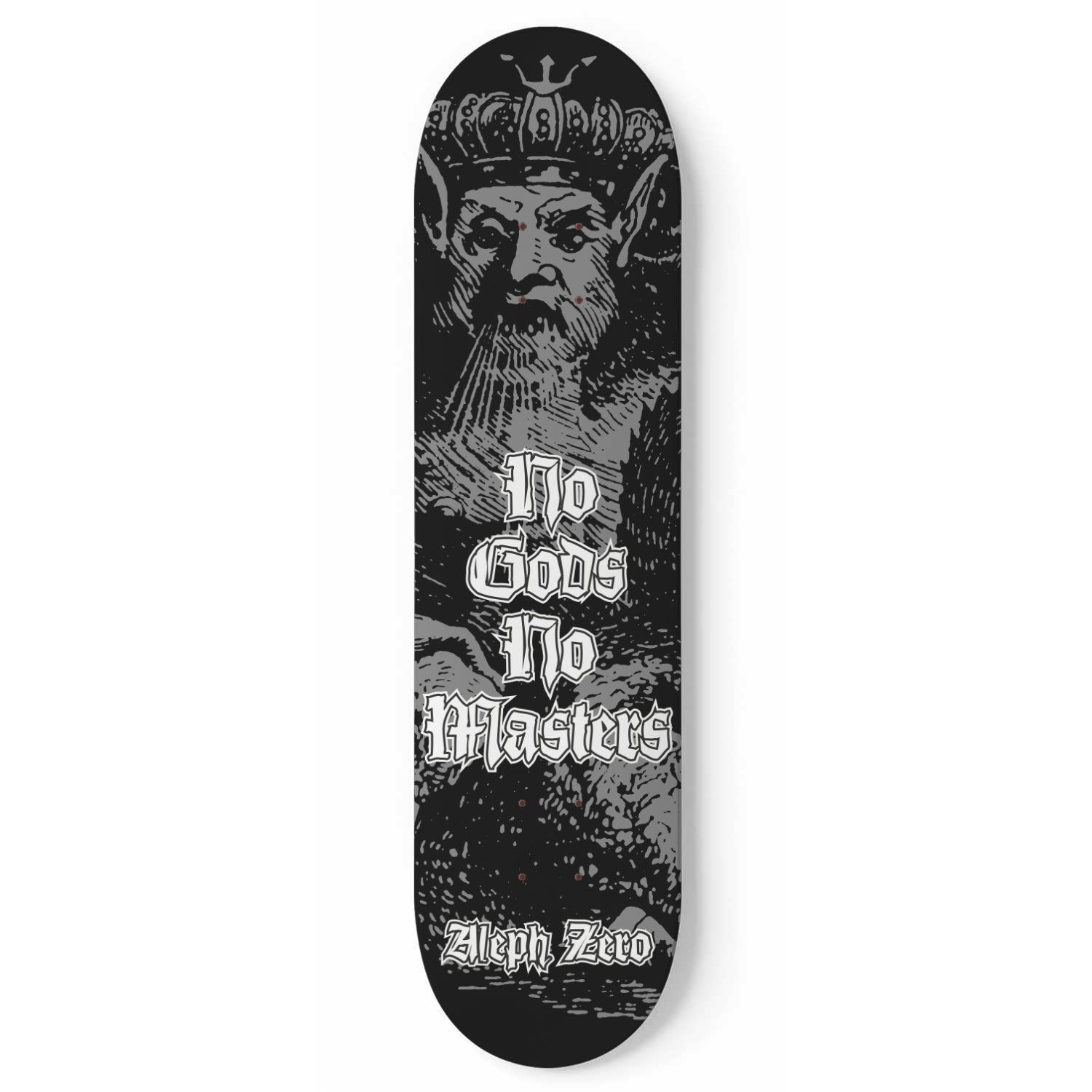 No God skateboard deck wall art