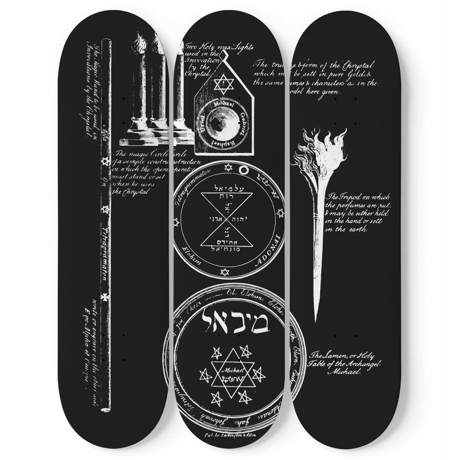 ADONAI 3deck Skatboard Wall Art