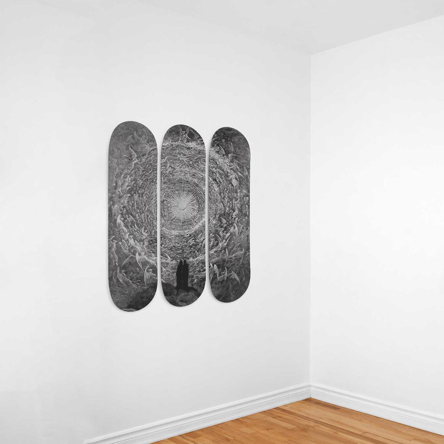 The Empyrean 3 deck Skateboard Wall Art Set