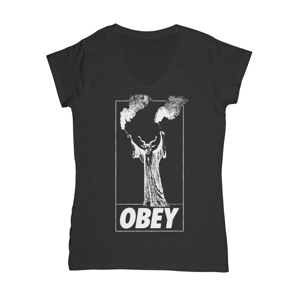 Obey Classic Women's V-Neck T-Shirt
