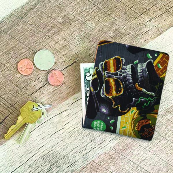 The Awesome graffiti Skull Man wallet