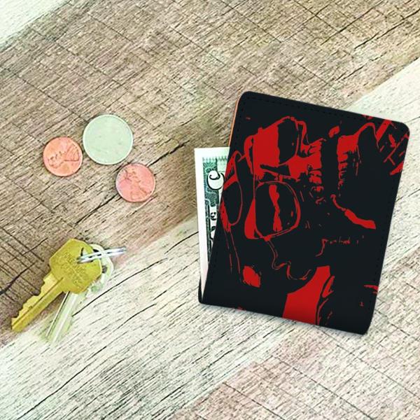The RED graffiti Skull Man wallet