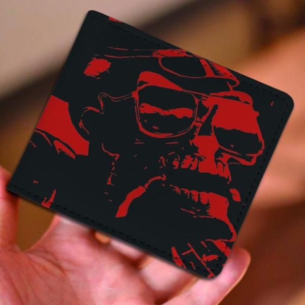 The RED graffiti Skull Man wallet