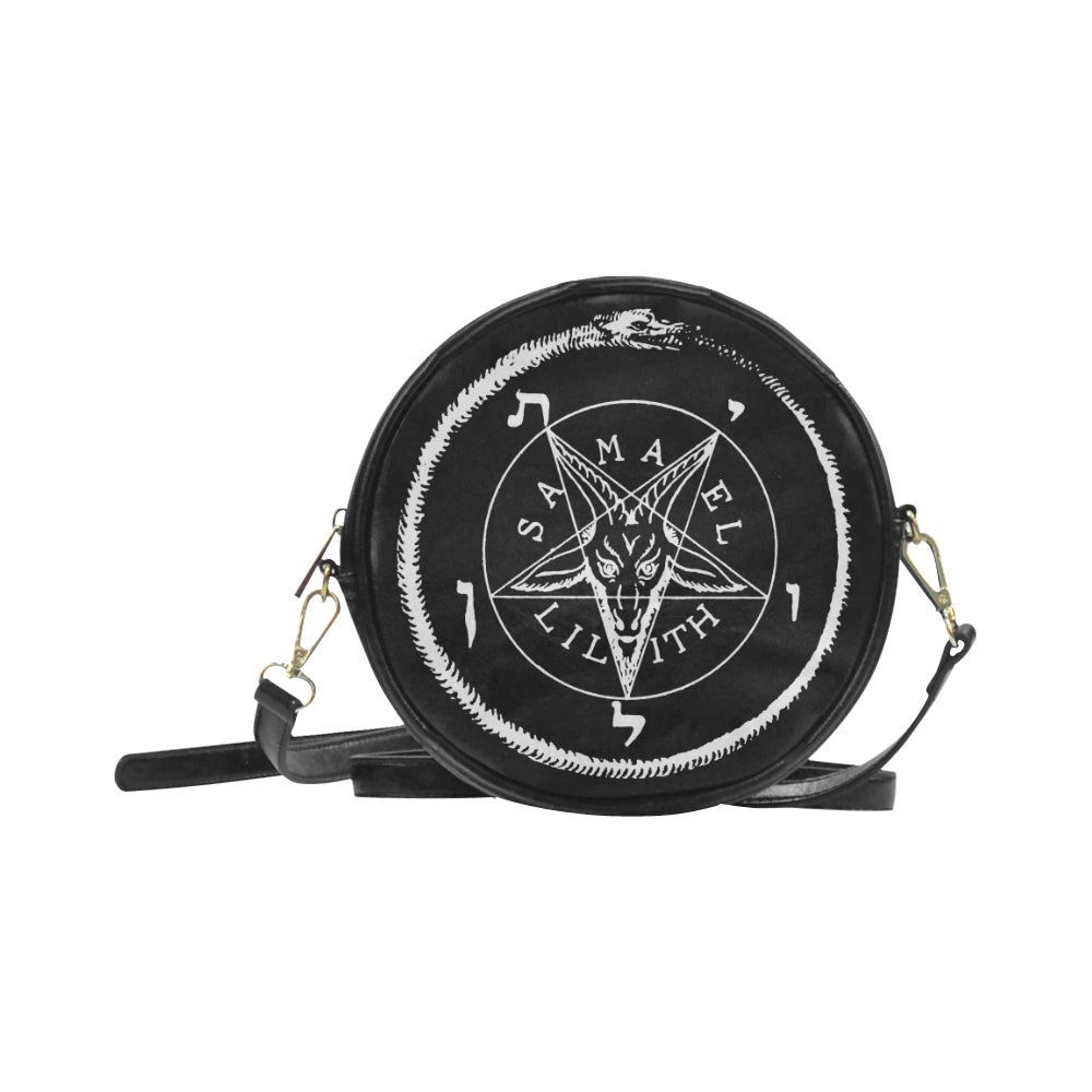 The Sigil of Baphomet Round Messenger Bag