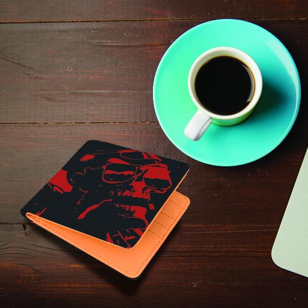 The RED graffiti Skull Man wallet