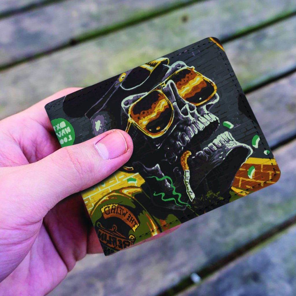 The Awesome graffiti Skull Man wallet