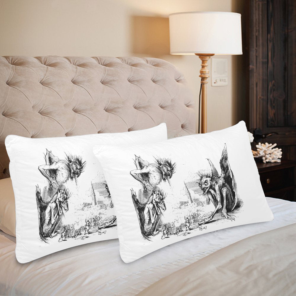 Satan Rectangle Pillow Case 20" x 30"(One Side)(No Zipper)(Set of 2)