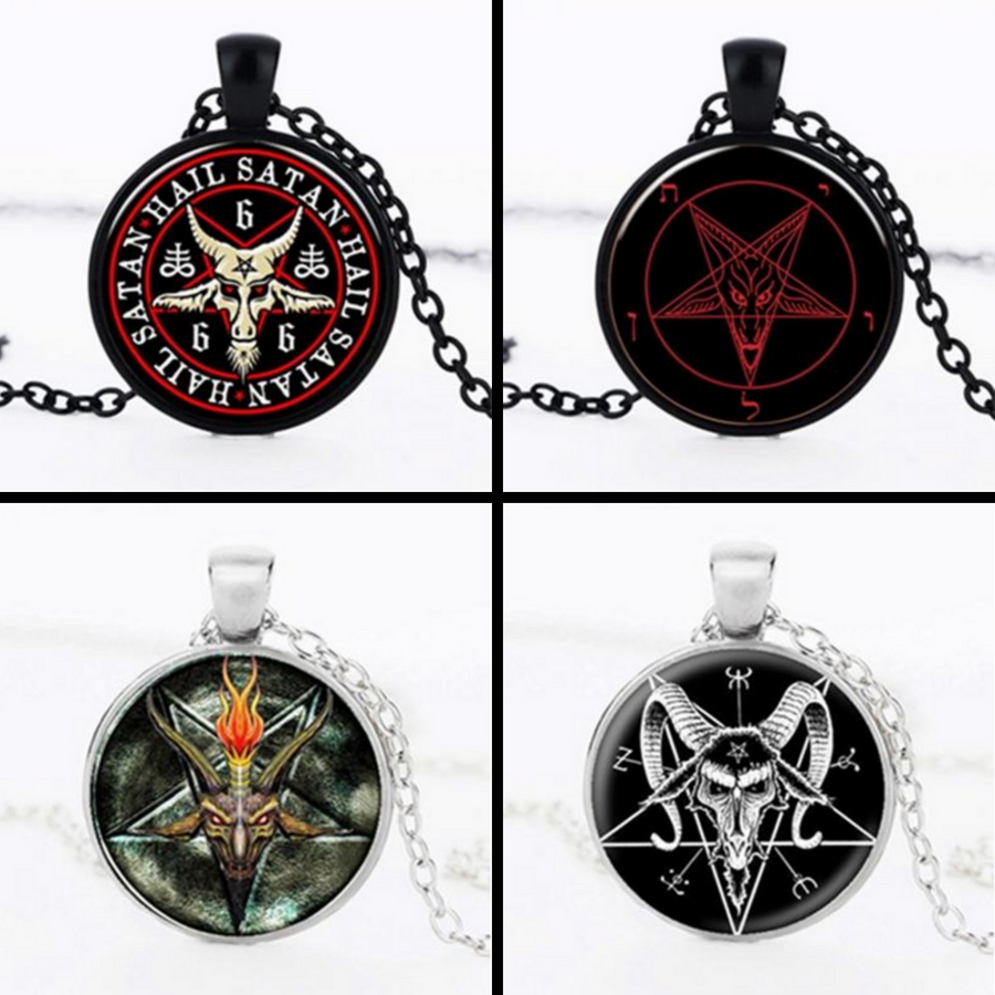 Handmade Baphomet Inverted Pentagram Necklace