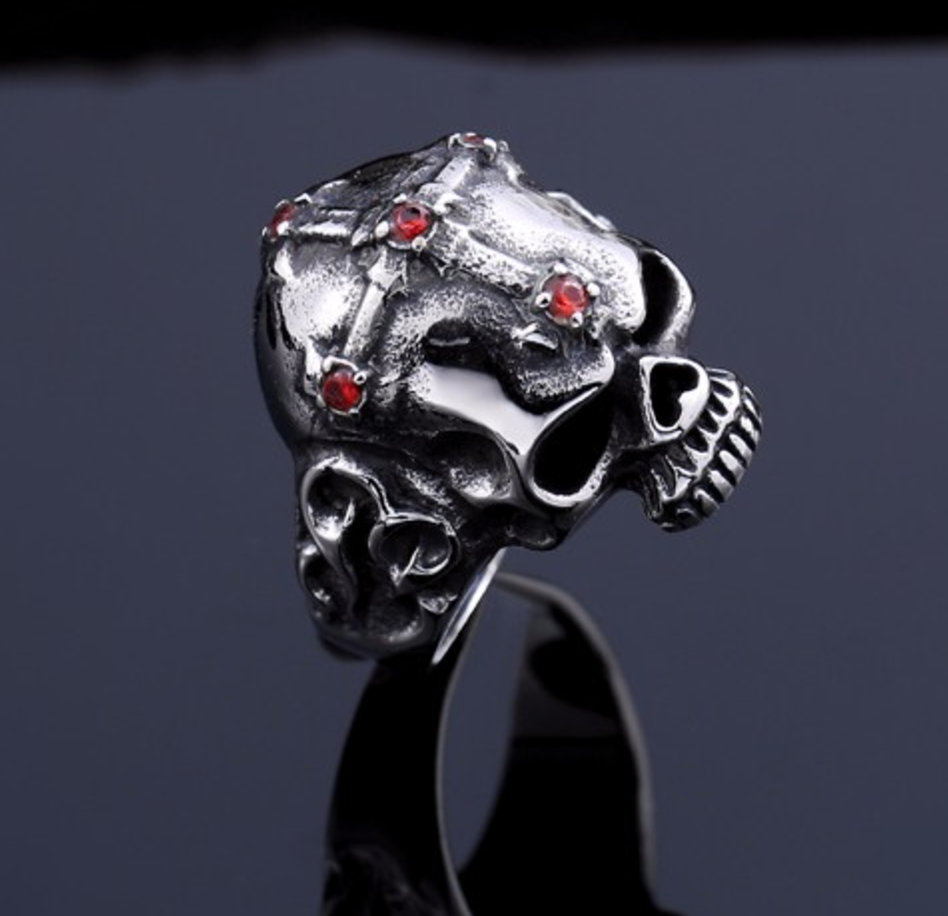 Skull Skeleton Stainless Steel ring - aleph-zero