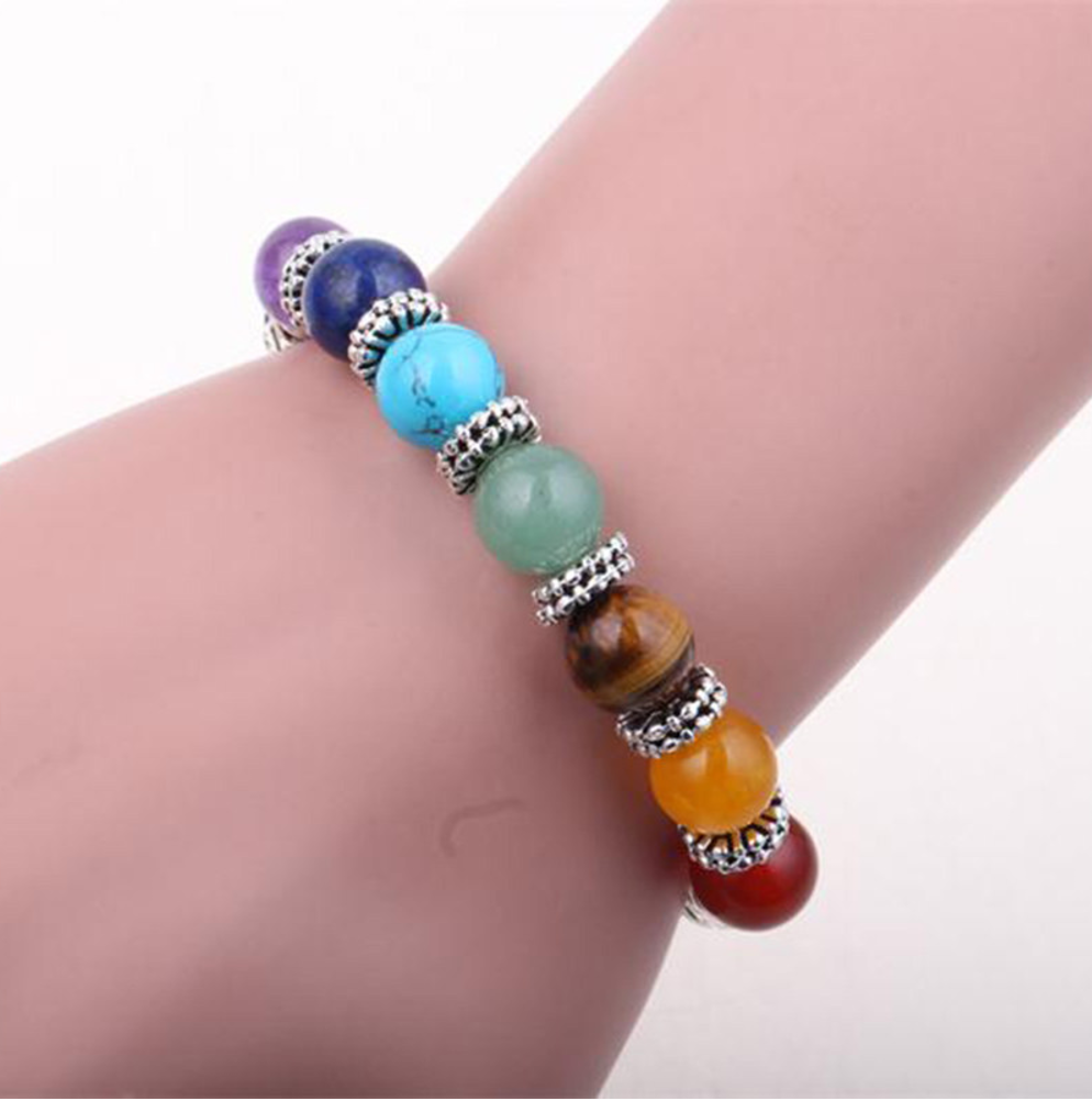 7 Chakra Reiki Healing Heart Bracelet - aleph-zero