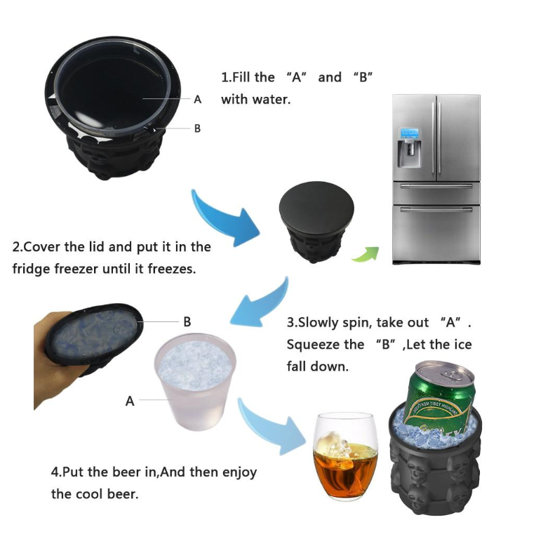 The Revolutionary Skull ice Cube Maker