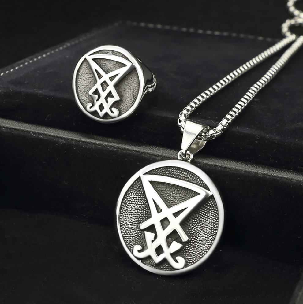 Sigil of Lucifer Stainless Steel Seal of Satan
