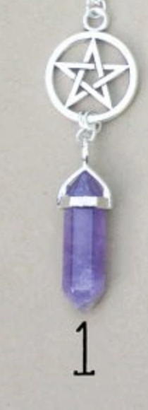 Handmade Crystal Pentagram Necklace