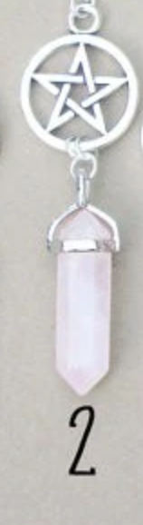 Handmade Crystal Pentagram Necklace