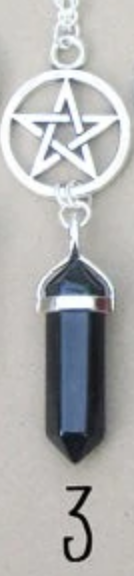 Handmade Crystal Pentagram Necklace