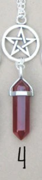 Handmade Crystal Pentagram Necklace