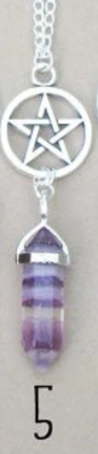 Handmade Crystal Pentagram Necklace