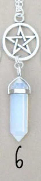 Handmade Crystal Pentagram Necklace