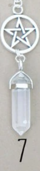 Handmade Crystal Pentagram Necklace