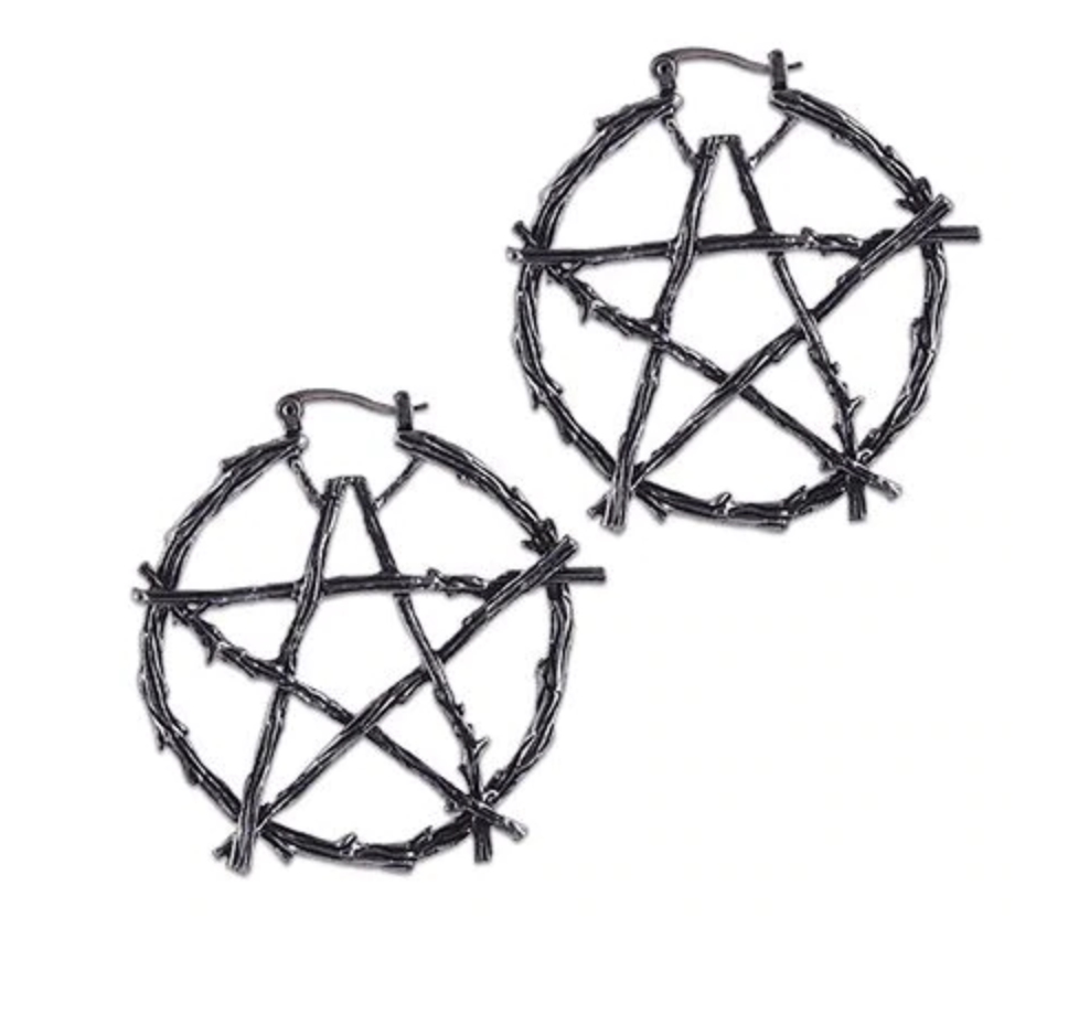 Pentagram Witchcraft  Stud Earrings