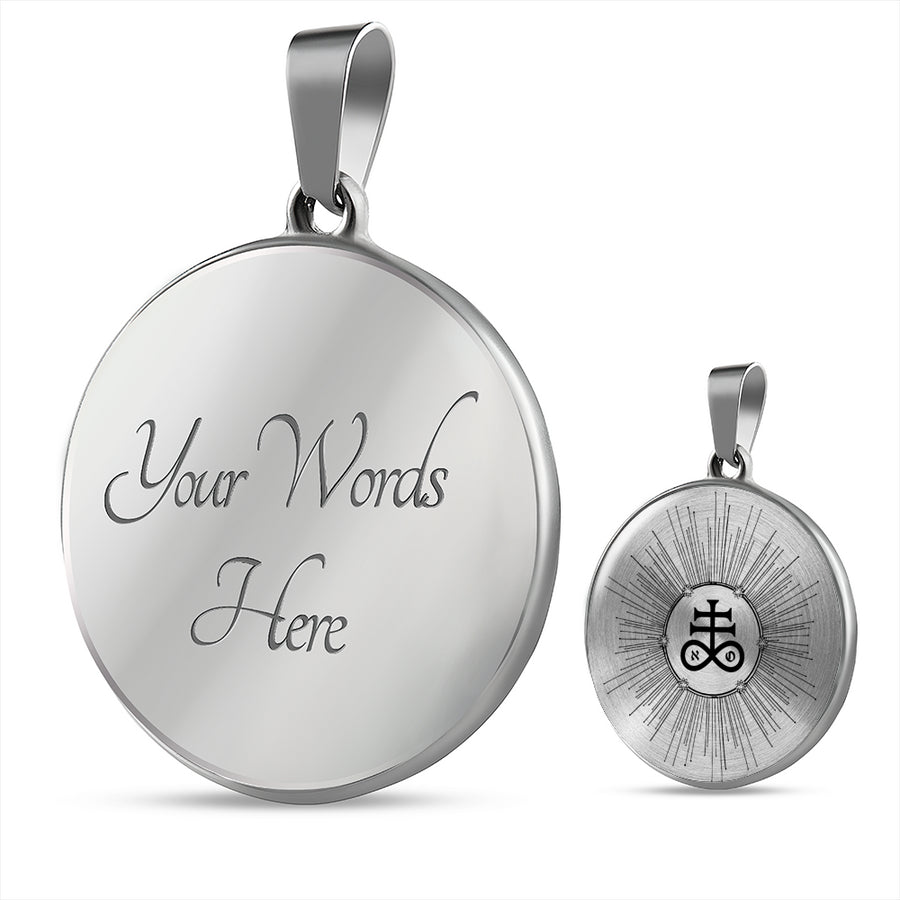 The Leviathan's Cross silver luxury necklace