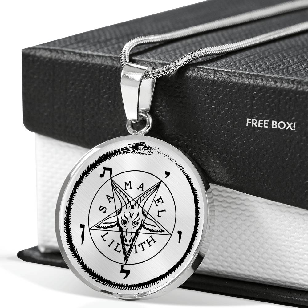 Sigil of Baphomet silver luxury necklace