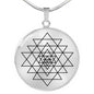 Sry Yantra silver luxury necklace