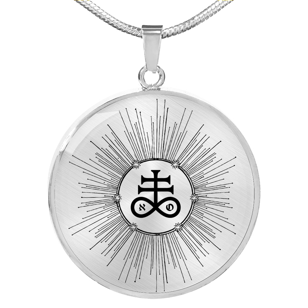 The Leviathan's Cross silver luxury necklace