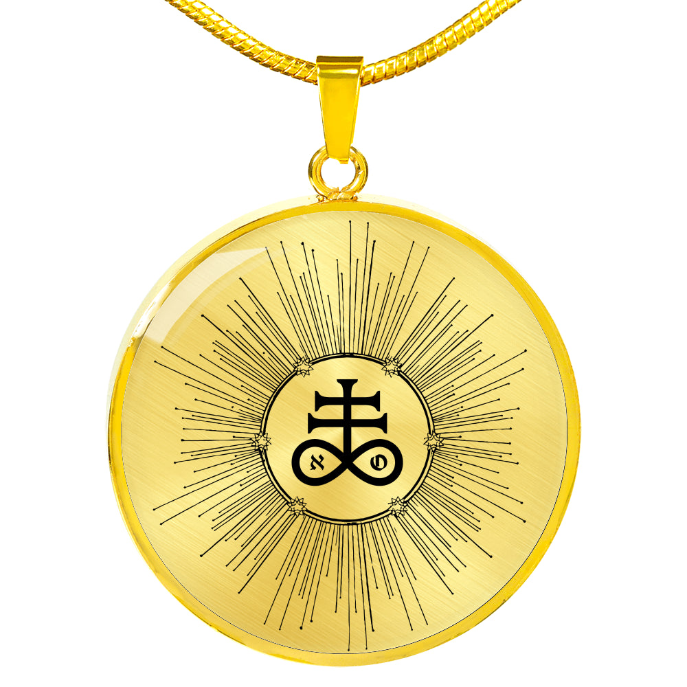 The Leviathan's Cross silver luxury necklace