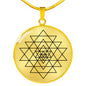 Sry Yantra silver luxury necklace