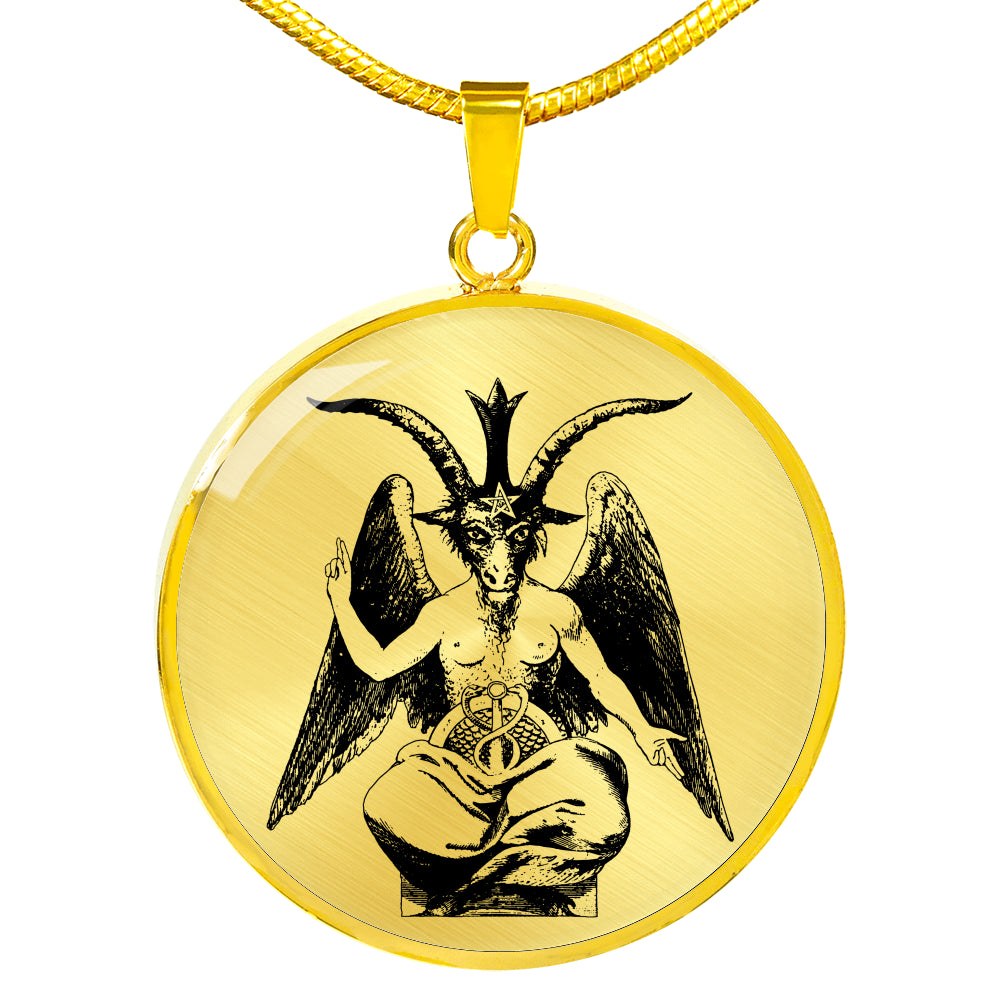 The Baphomet Luxury Circle Pendant Necklace