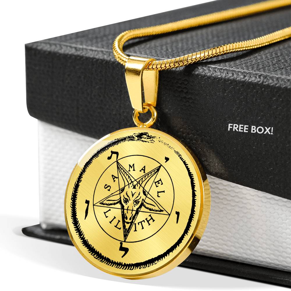 Sigil of Baphomet silver luxury necklace