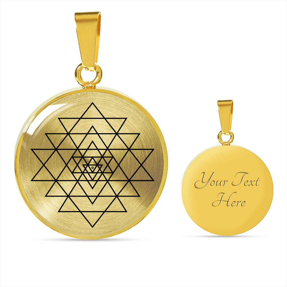 Sry Yantra silver luxury necklace