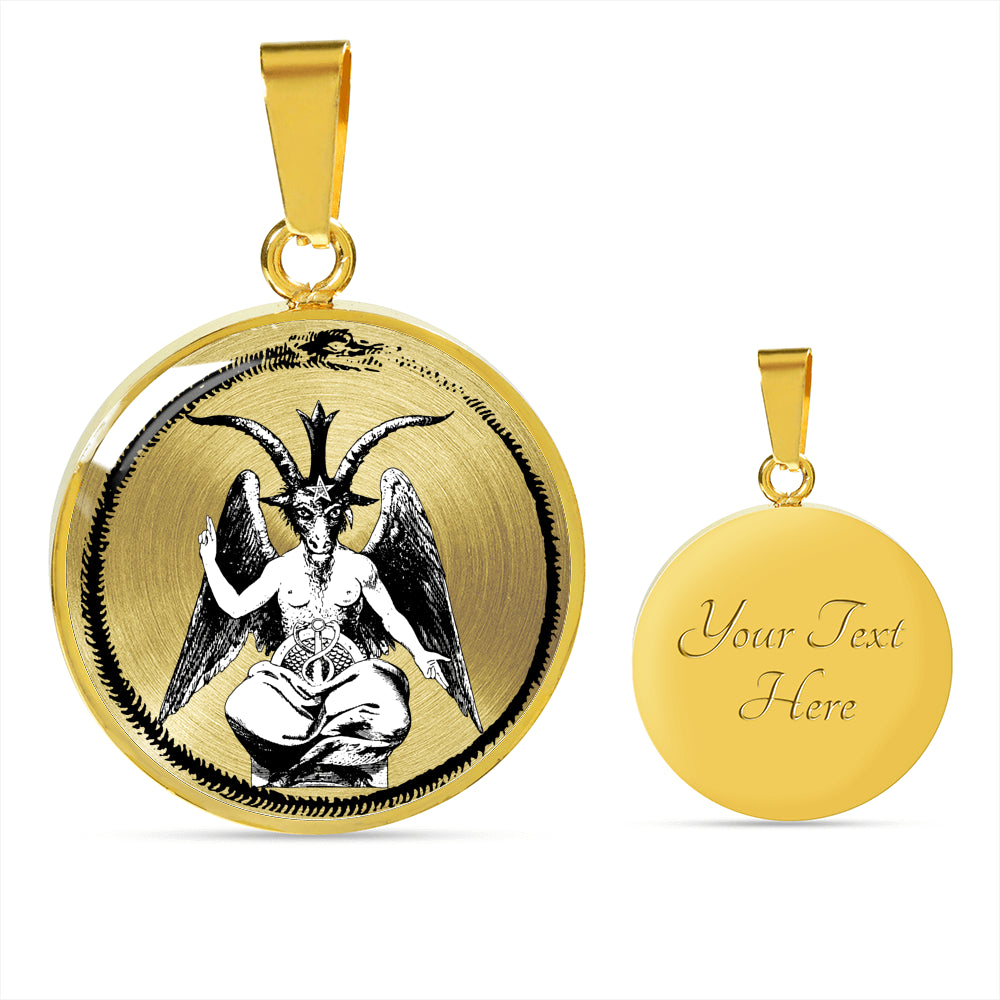 The Baphomet ouroboros Luxury Necklace