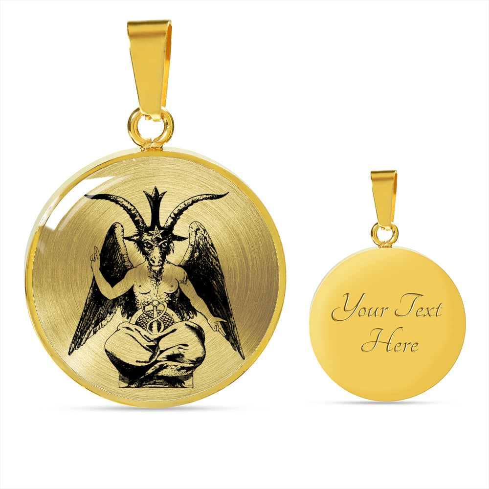 The Baphomet Luxury Circle Pendant Necklace