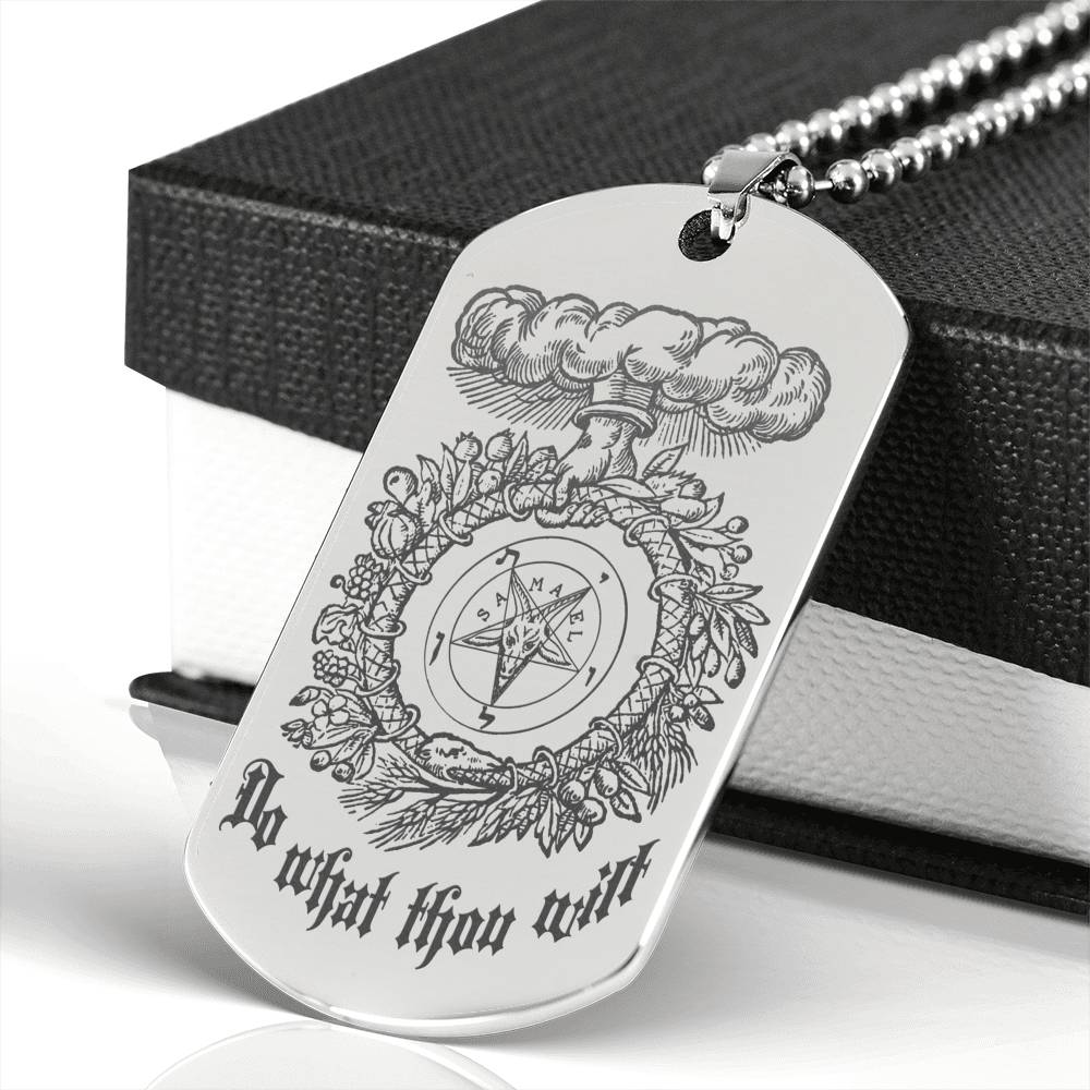 Do What Thou Wilt DogTag Necklace