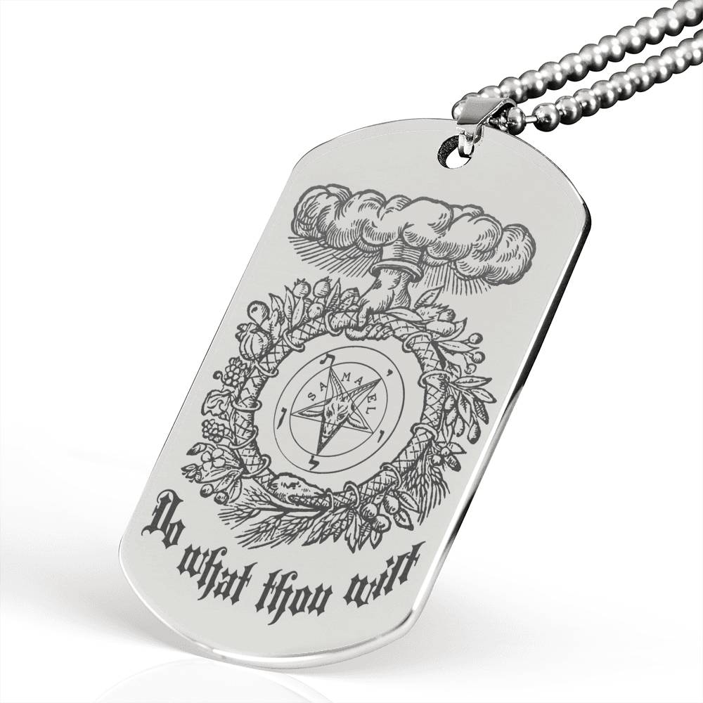 Do What Thou Wilt DogTag Necklace