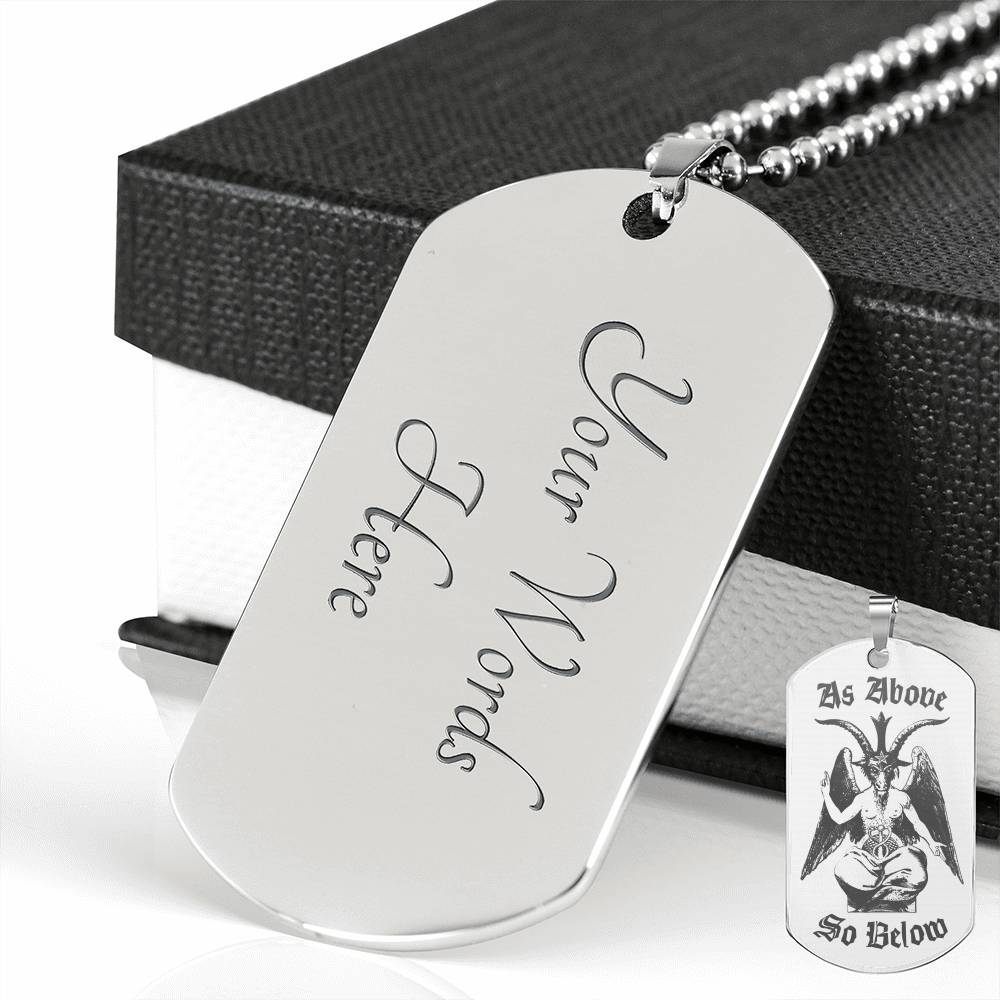 The Baphomet Dog Tag