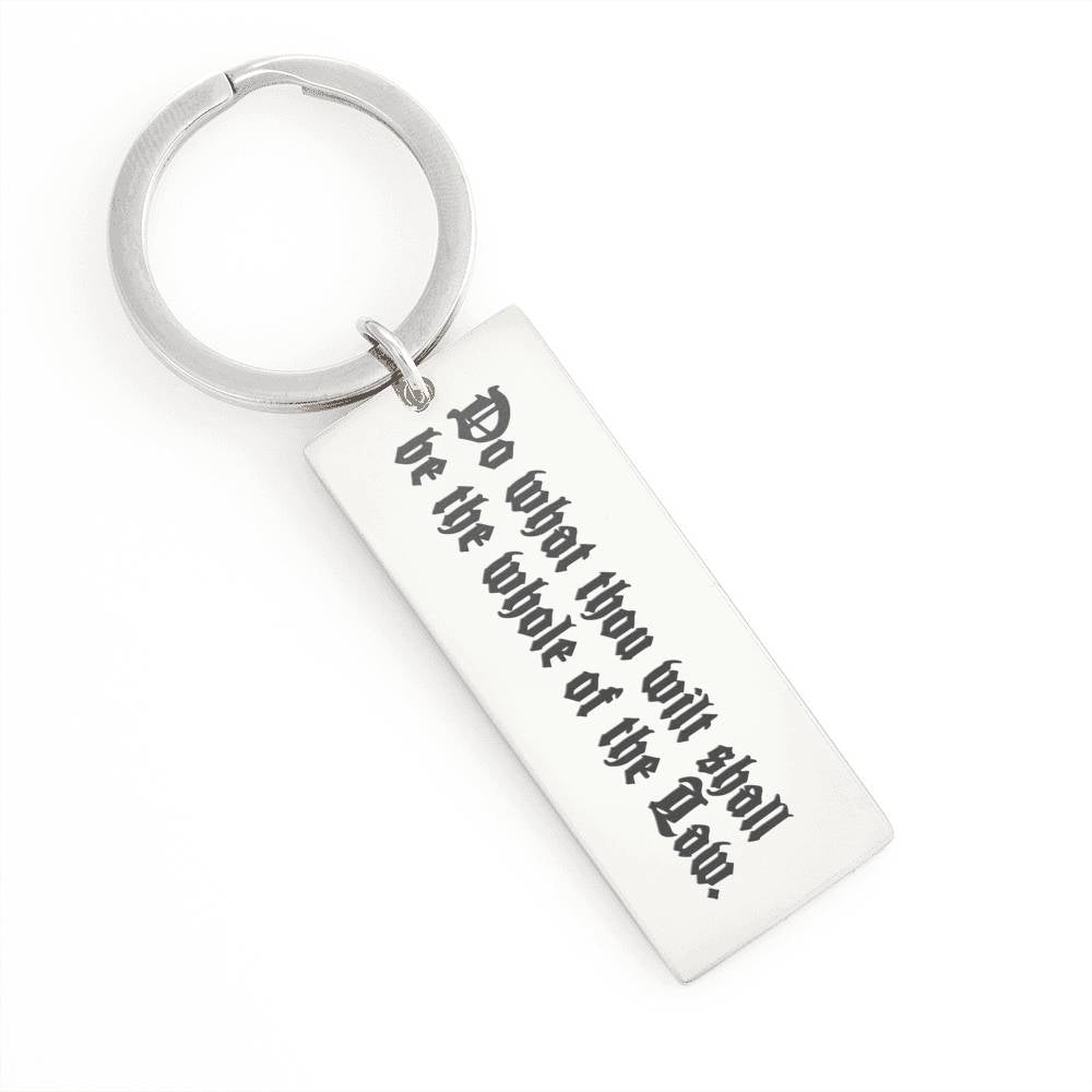 Do What Thou Wilt keyring