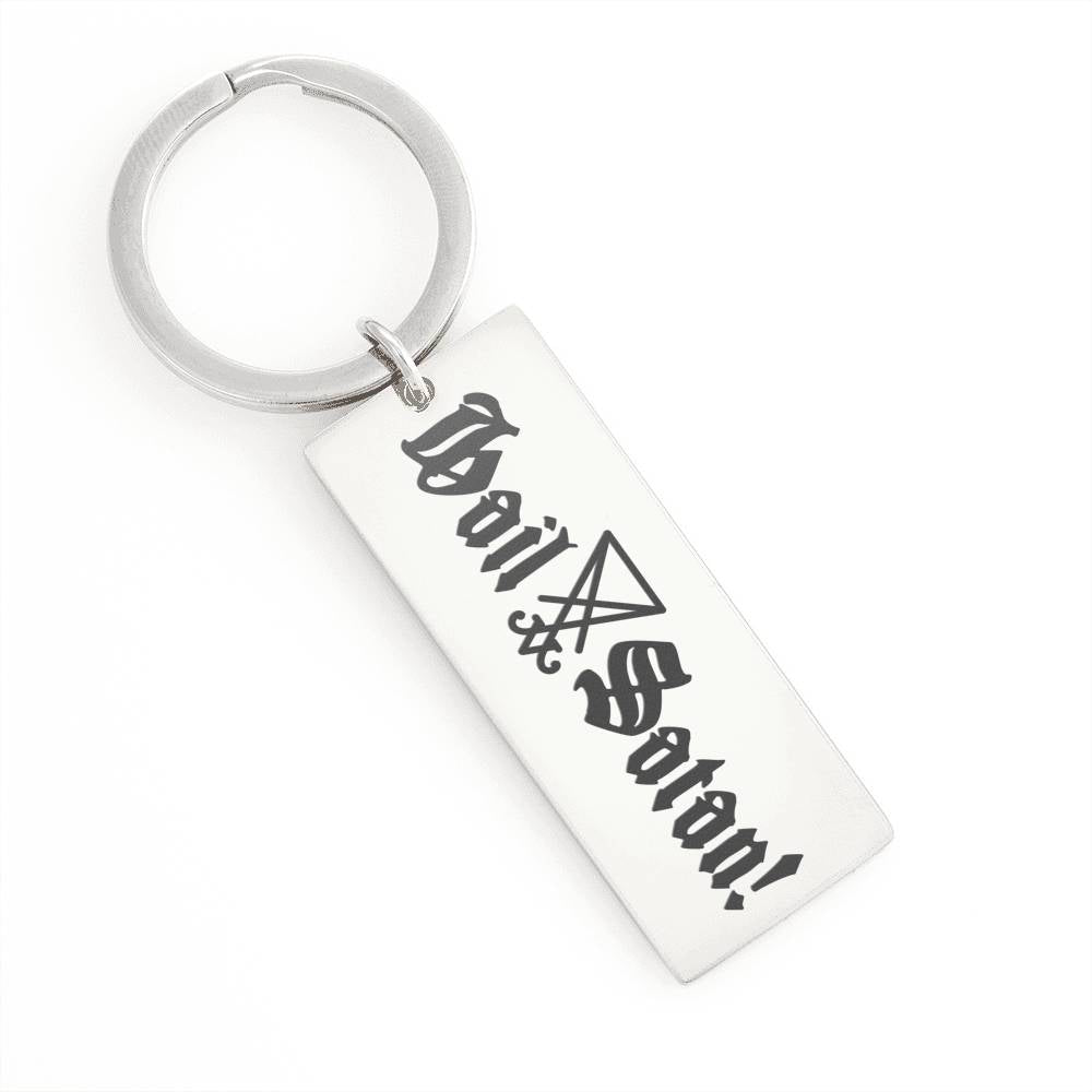Hail Satan keyring