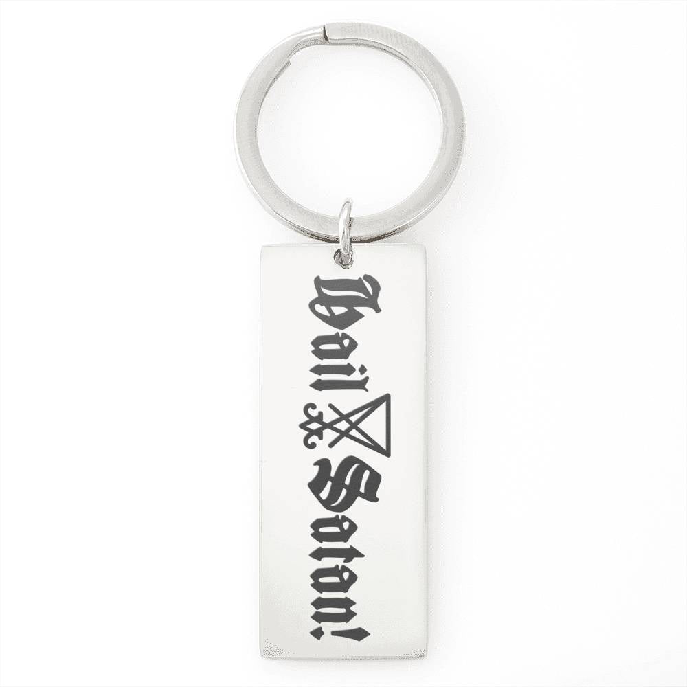 Hail Satan keyring