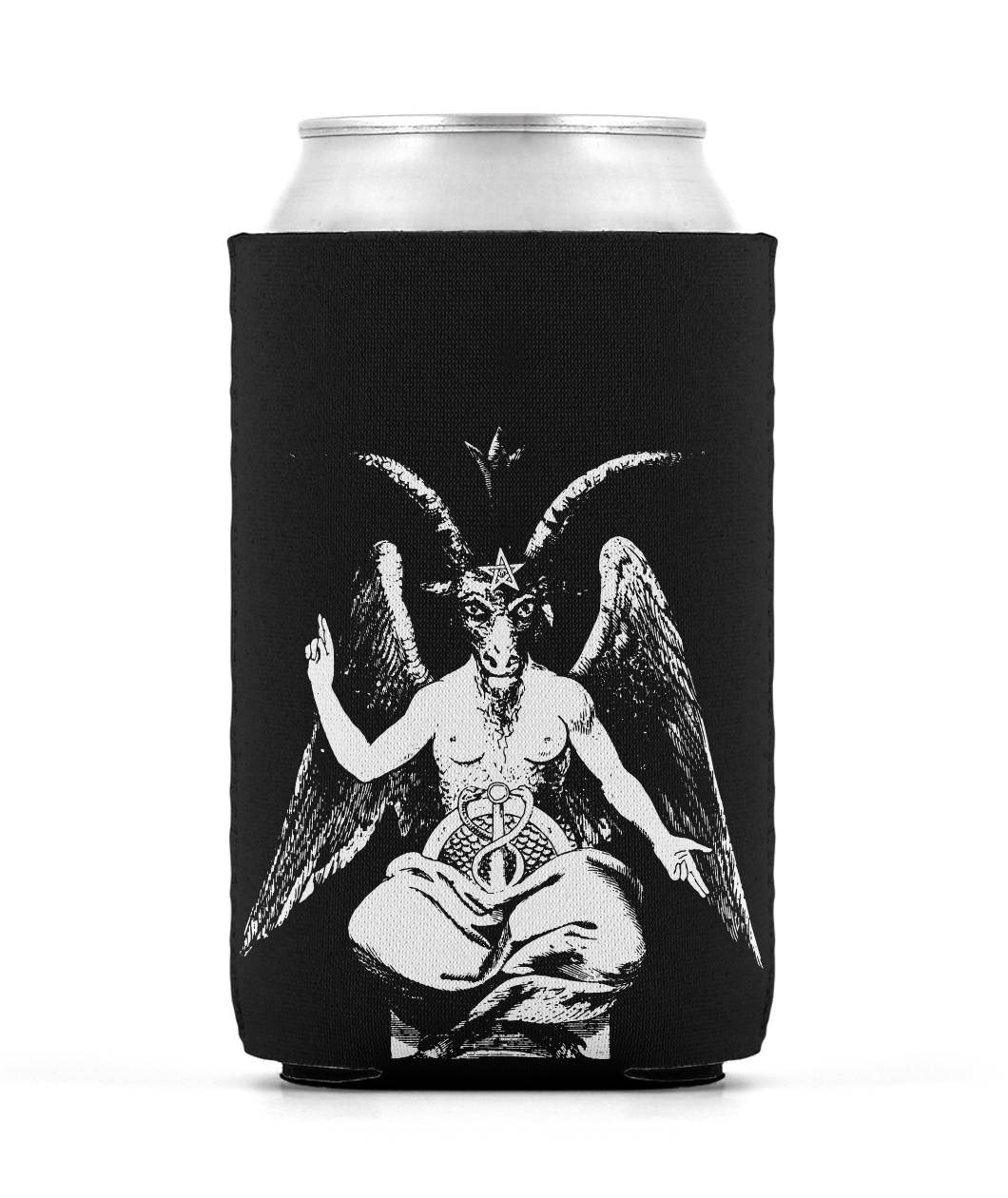 The Baphomet Beer can Sleeve Can Sleeve