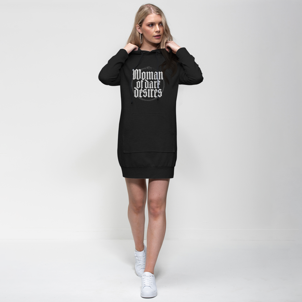 Woman_of_dark_desries Premium Adult Hoodie Dress