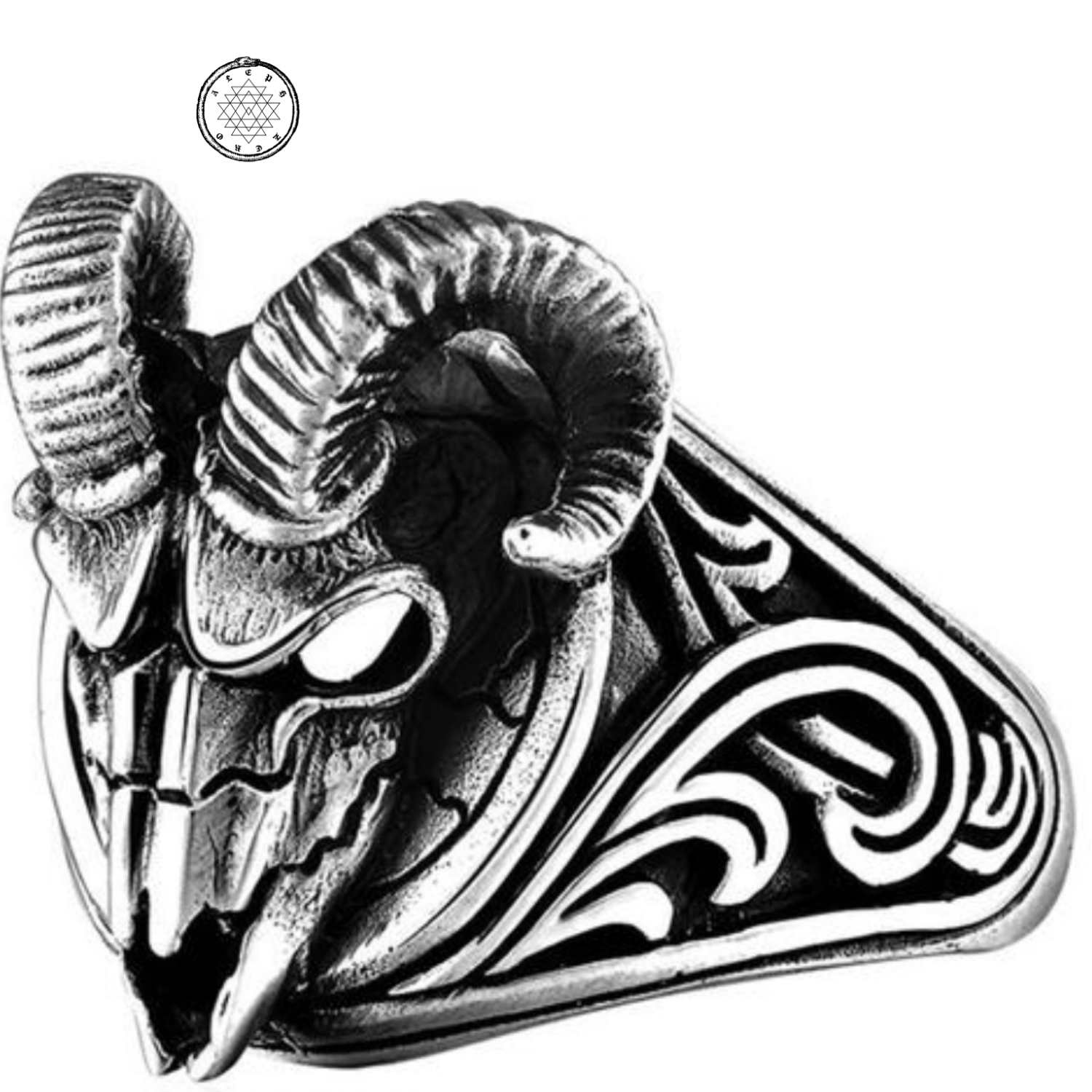 The Goat head 925 Silver Ring