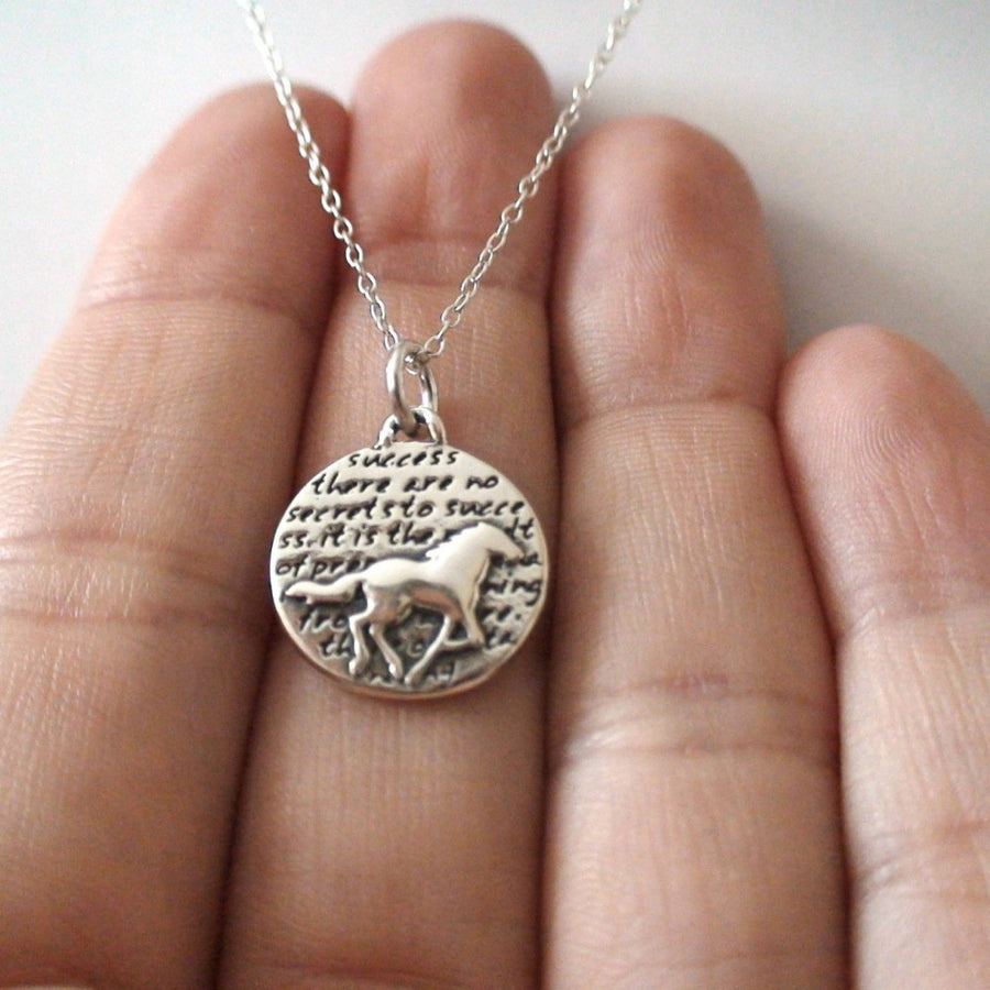 Inspirational Horse charm necklace - aleph-zero