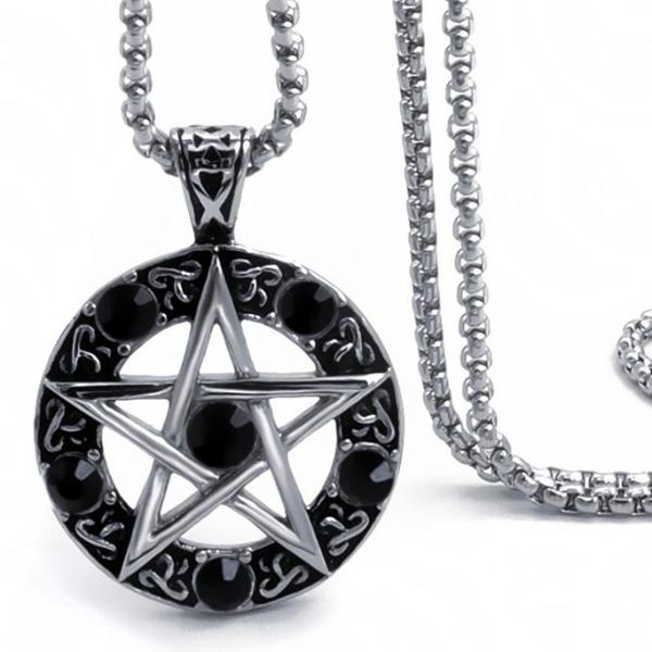 Celtic Wicca Pentagram Star Necklace